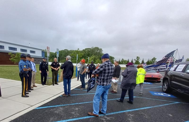 Drew Sunderlin and his wife Barb started the caravan to thank police officers for their efforts to keep communities safe. They realized through their own experience with their son John that police are often not thanked for handling extremely stressful situations. SUBMITTED PHOTO